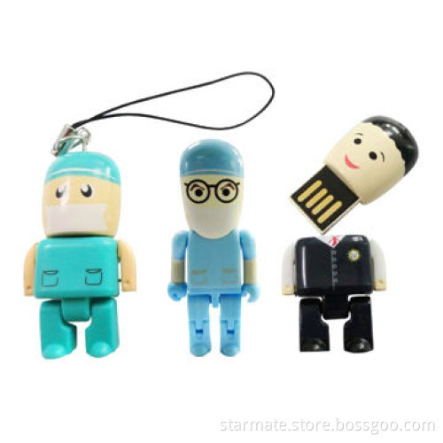 Mini People USB with 128MB to 64GB Capacity